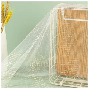 2026 Latest Tulle Mesh Fabric for Wedding Bridal Foil Printing Dot Golden Glitter Flash 100 Polyester Tulle Fabric - 100%...