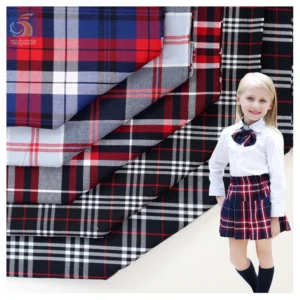 300D Classic Scotland Custom Plaid Check Shirt Fabrics Cotton TC Yarn Dyed Woven Fabric for Shirts Skirts Uniforms...