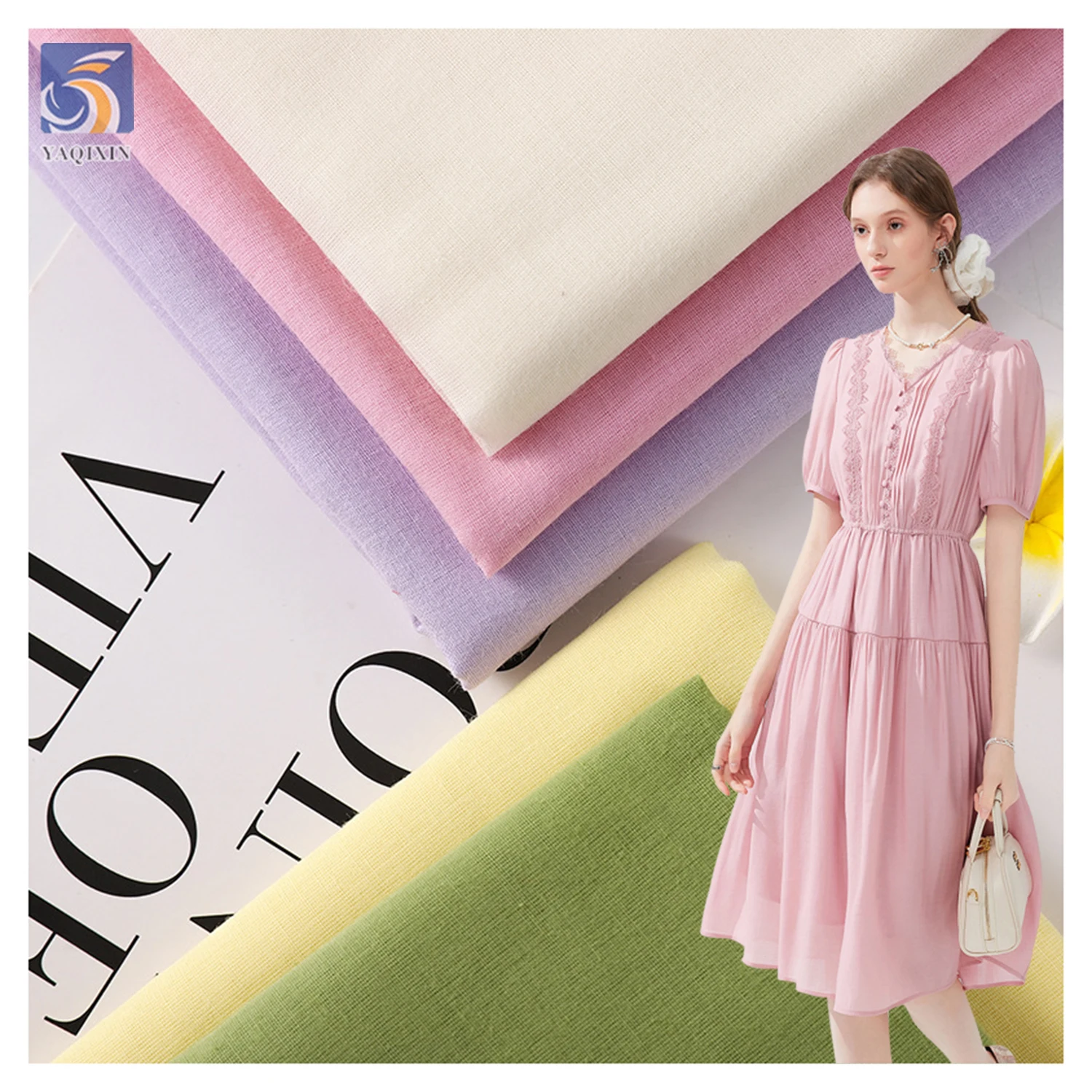 85gsm High Density Voile Yarn 100 Cotton Poplin Fabric, Suitable for Summer Shirt Dress Lining - 100% Cotton, 75 gsm, 148...