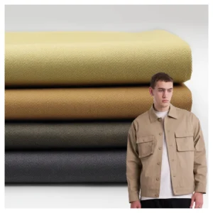 A2188 270gsm Khaki Chino 100%Cotton Twill Fabric Man Jacket Shirt Cotton Bengaline Fabric for Clothing Textile - 100%...