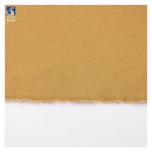 A2199 Ready Made High Quality 270gsm Woven Combed 100% Cotton Twill Fabric Khaki Twill Fabric for Shirts Skirts - 100%...