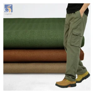 A2231 Brown 270g Double Herringbone Cotton Twill Fabric 150cm Brushed Cotton Casual Jacket Dress Fabric by Meters...