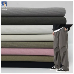A2370 140gsm Vintage Jacquard Pants Fabric Composite Silk 95% Rayon 5% Spandex Stretch Fabric for Shirt and Casual Pants...