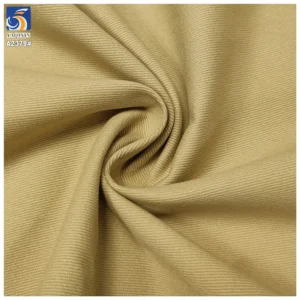 A2379 Wholesale 245gsm Washed Super Soft 100% Cotton Twill Fabric Khaki Cotton Woven Shirt Trousers Fabric for Man - 100%...