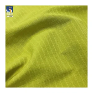 A2406 155gsm Spring Fresh Light Green 0.5 Small Plaid Jacquard Cotton Fabric 65% Cotton 35% Nylon Blend Plaid Jacquard...