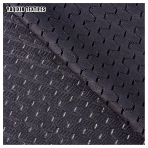 Cheap Polyester Spandex Stretch Mesh Fabric 180gsm Knitted Elastic Breathable Sportswear Basketball Mesh Vest Fabric - 100%...