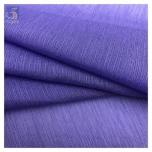 Cheap Prices 100% Polyester Wrinkled Chiffon Fabric Non-Stretch Plain Poly Bright Silk Crepe Fabric by the Yard - 100%...