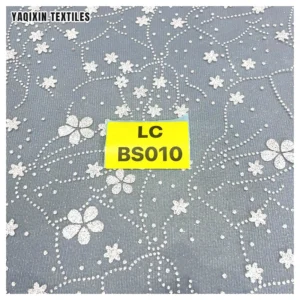 Cheap Wholesale Price White Floral Design Glitter Lace Fabric African French Bridal Luxury Lace for Wedding Dress - 100%...