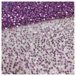 Cheapest Price Bead Pearl Lace Sequin Fabric Shiny Glitter Sequins Embroidery 3D Beaded Tulle Lace Fabric - Polyester...