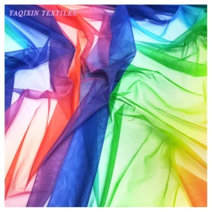 Children's Mesh Fabric Print Quality Fabric Blue Yellow and Red Colours rainbow Tulle Fabric - 100% Polyester, 200 gsm, 160...
