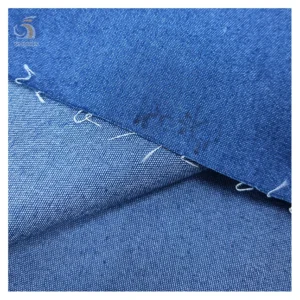 China Factory High Quality Jeans Fabric Dark Blue Lightweight Soft Stretch Thin Denim Fabric for Shirt Dresses - Cotton...