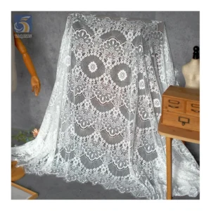 China Novel Design Knit Eyelash Lace Fabrics for Curtains Tablecloths Clothing Home Textiles 1.5M*2M - 100% Polyester, 100G...