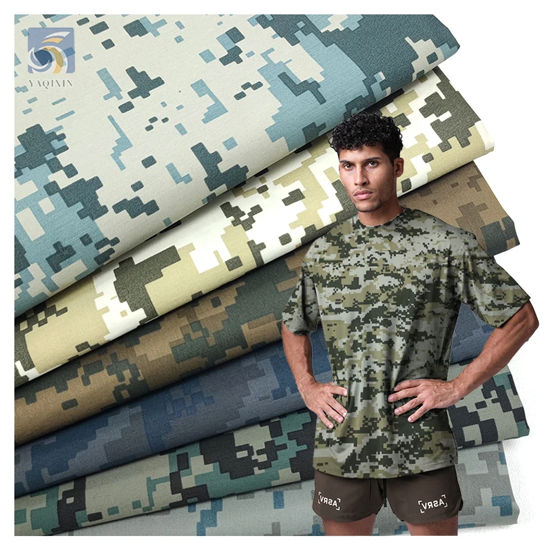 Custom Outdoor Uniform Desert Digital Pattern Camouflage Fabric Stretch Polyester Cotton Twill Camouflage Fabric...