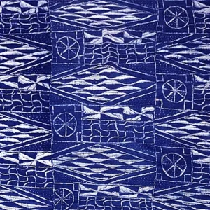 Custom Pattern Printed Cotton Canvas Fabric Polynesian 100% Cotton African Tribal Ethnic Print Fabric - 100% Cotton, 330...