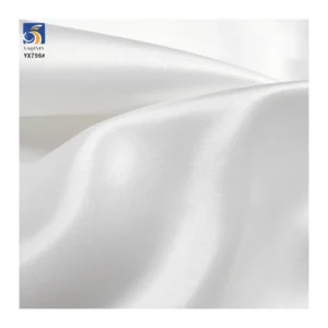 DMF15 75D*300D 160gsm Elegant White 100 Polyester Shiny Bridal Satin Fabric for Wedding Dress - 100% Polyester, 160 gsm, 150...