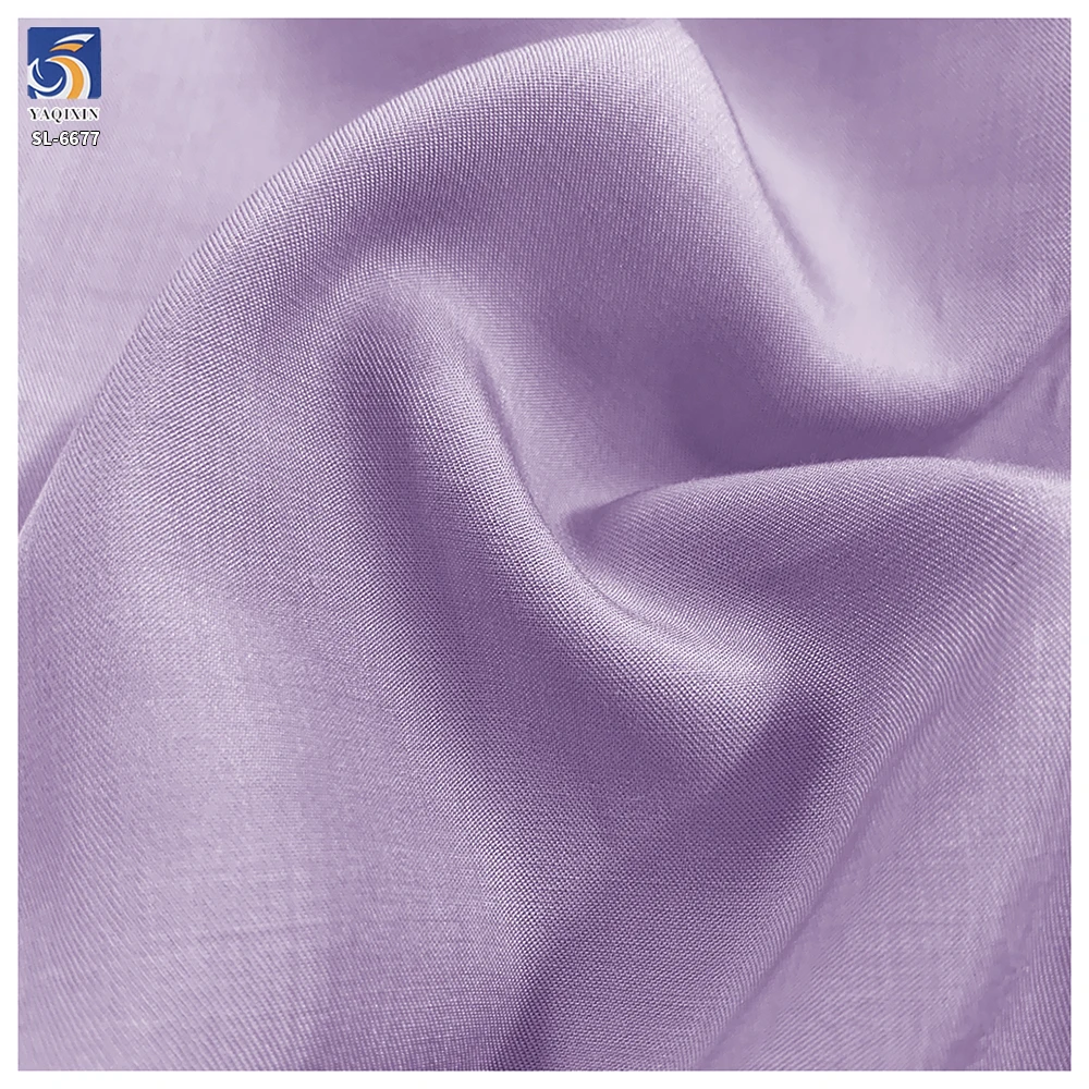 DV-6677 Factory 100gsm Fine Twill Fabric 50 Rayon 50 Polyester Soft Lightweight Dress Shirt Twill Fabric Textile Wholesale...