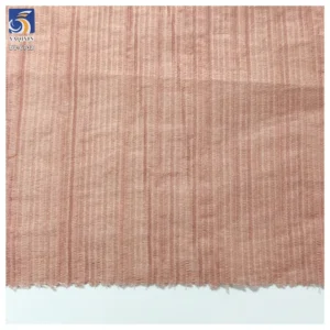 DV-6702 OEM Custom 100gsm Peach Pink Thickened 80 Ten-cel 20 Nylon Blend Striped Fabric for Fashion Clothing - 100% Nylon...