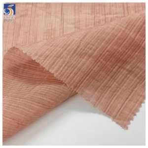 DV-6702 OEM Custom 100gsm Peach Pink Thickened 80 Ten-cel 20 Nylon Blend Striped Fabric for Fashion Clothing - 100% Nylon...
