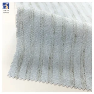 DV-6721 New Product 120g OEM Custom Textured Softness Linen Blend 80% Rayon Striped Jacquard Chiffon Fabric for Womenswear...