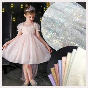 DX115 Quality Wholesale Custom Flash Bronzing Tulle 100% Nylon Tulle Wedding Fabric Tulle - 100% Polyester, 25 gsm, 57, 58"...