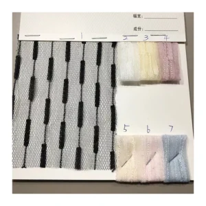 F528 High-Quality Polyester Jacquard Assorted Color Gold Line Lace Mesh Tulle Fabrics for Fashion and Craft - 100%...