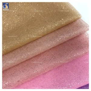 Glitter Mesh Fabric Soft Bridal Tulle Pure White Sparkle Glitter Tulle Fabric - 100% Polyester, 19 gsm, 160 CM, Mesh...