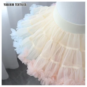Guangzhou Manufacturer New Arrival Children Girls Sweet Princess Tutu Skirt Pettiskirts Tulle Ruffle Mesh Skirt - 100%...