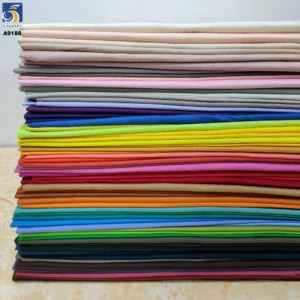 Guangzhou Supplier 400+Colors Woven Plain 100% Cotton Poplin Shirt Fabric for Dresses Clothing Textile - 100% Cotton, 100%...