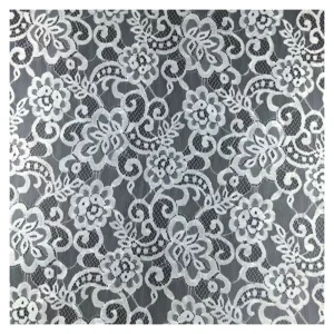Guangzhou Textile and Lace Fabric Manufacturer Swiss Sexy Black Floral Guipure Chantilly Lace Fabric - 100% Polyester, 110...