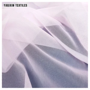 Guangzhou Zhongda Custom Elastic Power Mesh Fabric 30D Soft Polyester Spandex Stretch Tulle Mesh Fabric - 100% Polyester, 35...