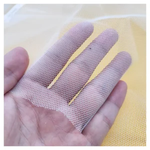 Guangzhou Zhongda Wholesale Price 75D 100%Polyester Stiff Tulle Diamond Hard Mesh Fabric for Wedding - 100% Polyester, 30...