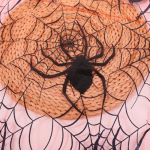 Halloween Spider Web Chiffon Fabric, Dark Pink Ghost Costume Material, Wholesale Pre-Cut Tulle for DIY Crafts Metallic...