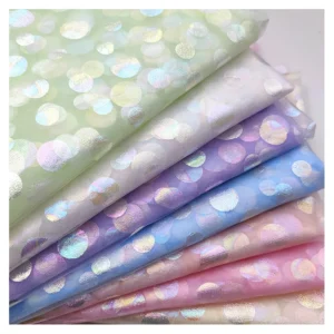 High Quality 100% Polyester American Tulle Fabric 20gsm Foil Film Soft Mesh Printing Dot Fabric Wedding Lining Curtain Short...