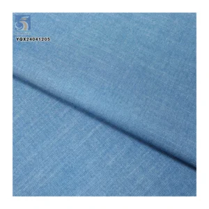 High Quality 32*32 3oz 65% Cotton 33% Polyester 2% Elastane Material Denim Fabric Plain Woven Stretch Denim Fabric - Cotton...