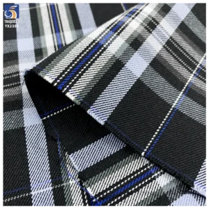 High Quality 60/40 Polyester/Cotton Fabric 195gsm Plaid Check Yarn Dyed Fabric for Pleated School Uniform Skirts...