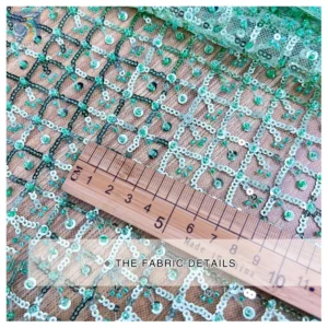 High Quality African Shiny Glitter Tassel Lace Fabric Fashion Sequin Embroidered Checkered Pattern High Quality Tulle Fabric...