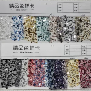High Quality Lace Fabric With Beads and Pearl Shiny Sequin Embroidery Beaded Lace Fabric Luxury for Weddings - Polyester...