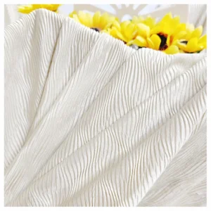Ivory 120gsm Polyester Crinkle Crepe Fabric for Dress 2024 New Duchess Dubai Abaya Chiffon Satin Fabric by Meters - 100%...