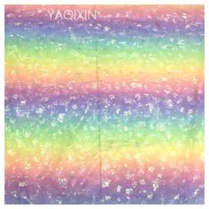 JJ22713-2 New Unique Design of New Shaded Holographic Butterfly Net Mesh Fabric for Women's Sun Protection Clothing Fabric...