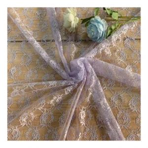 LST008 Factory Online Wholesale Beautiful Swiss Lace Fabric for Underwear/Clothing/Dress - 100% Polyester, 120G, 152 CM...