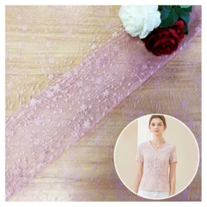 LST16 Manufacturer Good Price Lingerie Lace Fabric Online Colorful European Lace Fabric Jacquard Chantilly Lace Fabric...