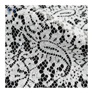 LST17 Manufacturer Low Price Elegant Chantilly Lace Fabric Custom Cheap Reasonable Price Bride Lace Fabric - 100% Polyester...