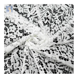 LST17 Manufacturer Low Price Elegant Chantilly Lace Fabric Custom Cheap Reasonable Price Bride Lace Fabric - 100% Polyester...