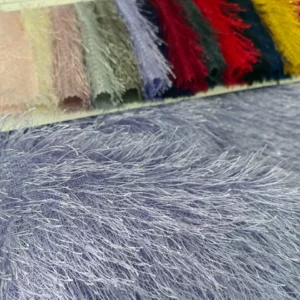 New Christmas Clothing Toy Pine Needle Velvet Fabric 100% Polyester Tassel Long Plush Knitted Fabric - 100% Polyester, 180...