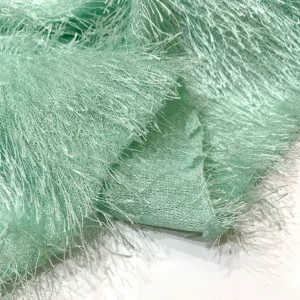 New Christmas Clothing Toy Pine Needle Velvet Fabric 100% Polyester Tassel Long Plush Knitted Fabric - 100% Polyester, 180...