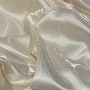 OF001 Wholesale Prices Stock Shiny Liquid Organza Polyester Fabric for Lining by the Yards Organza Fabric - 100% Polyester...
