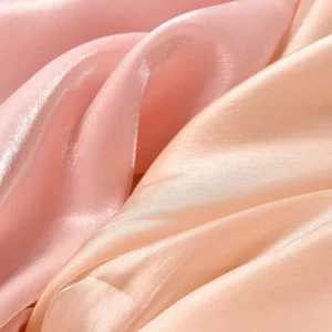 OF001 Wholesale Prices Stock Shiny Liquid Organza Polyester Fabric for Lining by the Yards Organza Fabric - 100% Polyester...