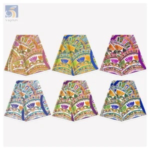 Popular Africa Geometric Print Polyester Fabric Sleeveless Dress Cloth Samoan Tapa Pacific Islander Printed Fabric - 100%...