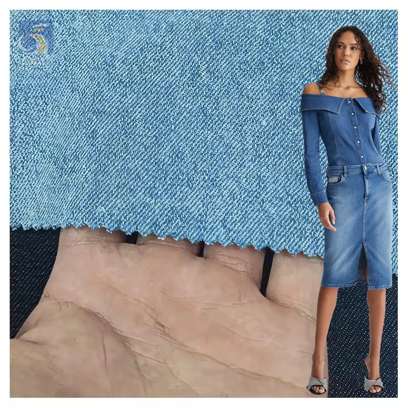 Premium Custom 100 Twill Cotton Textile Denim Fabric 12 oz Plain Washed Denim Jacket Jeans Fabric Cotton Pakistan - 100%...