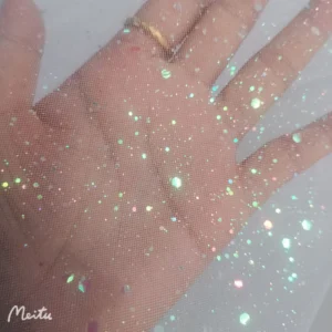 Ready-made Wholesale rainbow Sequins Glitter Dust Tulle Can Be Used for Wedding Dresses and DIY Decorations - 100%...